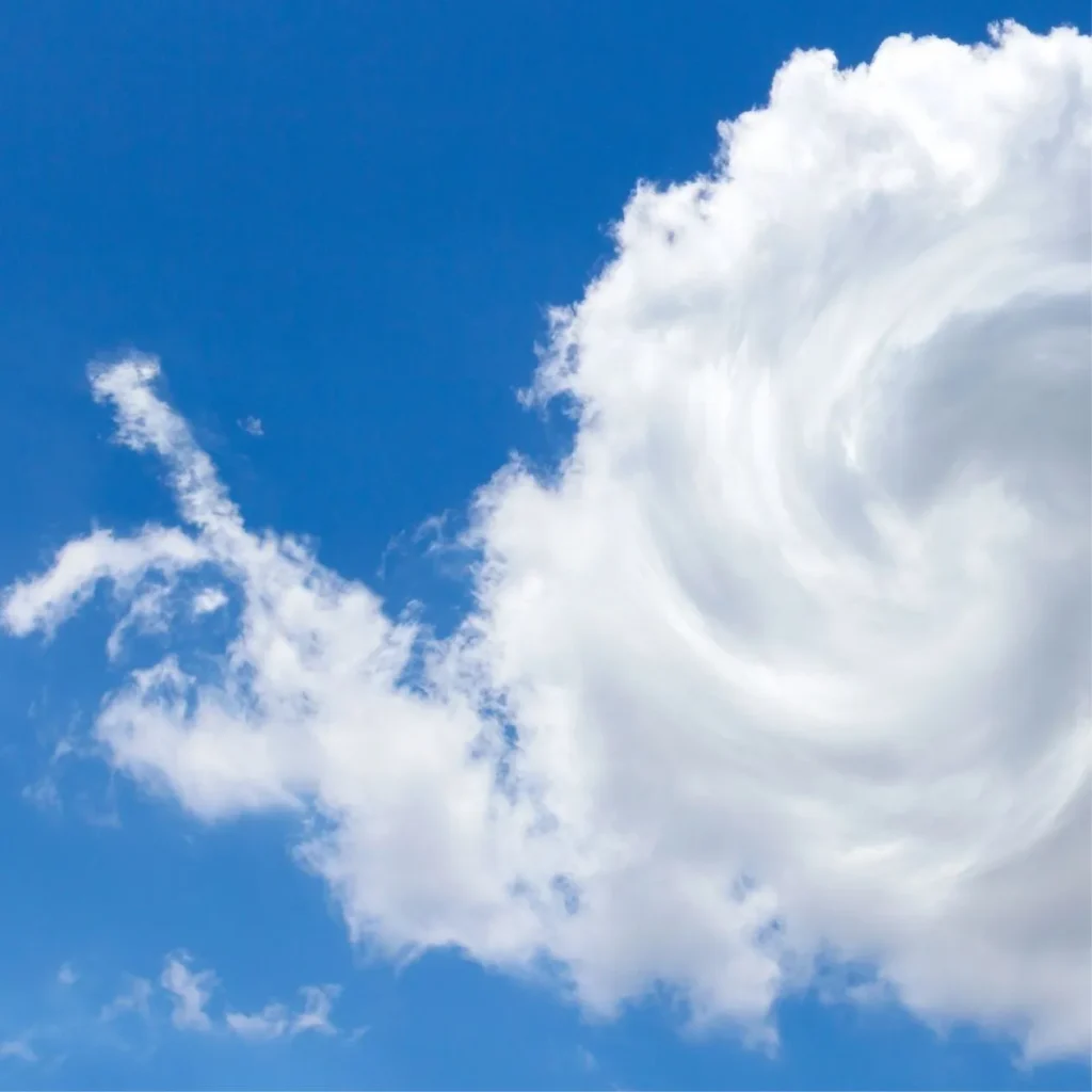 nube a forma de caracola