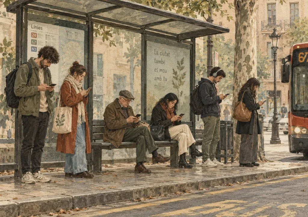 la realidad de hoy, movil siempre en la mano