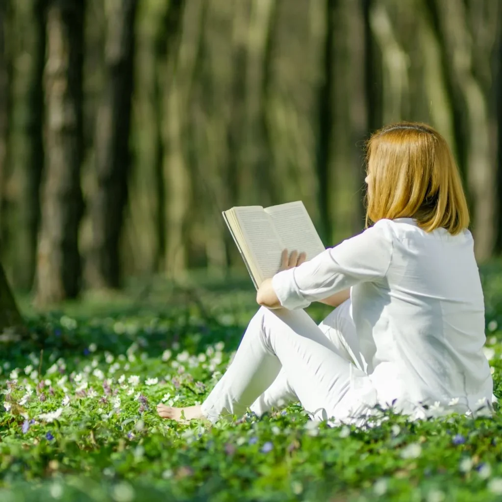 leer en la naturaleza