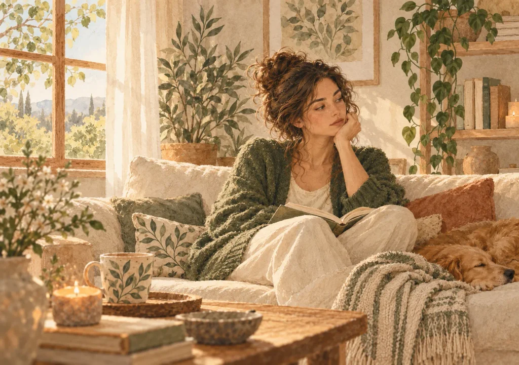 pensativa